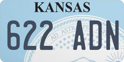 KS license plate 622ADN