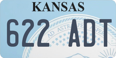 KS license plate 622ADT