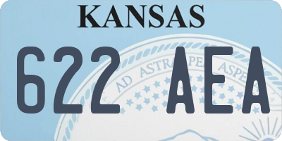 KS license plate 622AEA