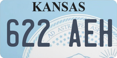 KS license plate 622AEH