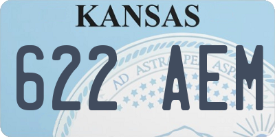 KS license plate 622AEM