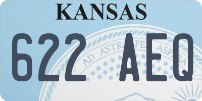 KS license plate 622AEQ