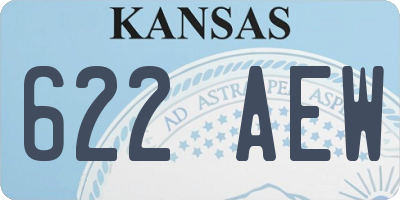 KS license plate 622AEW