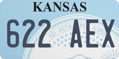 KS license plate 622AEX