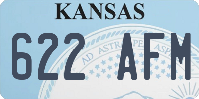 KS license plate 622AFM