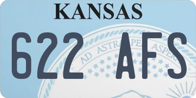 KS license plate 622AFS