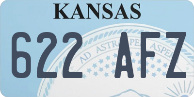 KS license plate 622AFZ