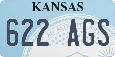 KS license plate 622AGS
