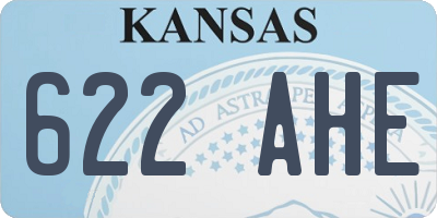 KS license plate 622AHE