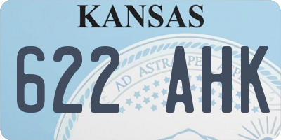 KS license plate 622AHK