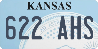 KS license plate 622AHS