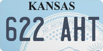 KS license plate 622AHT
