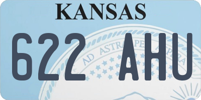 KS license plate 622AHU