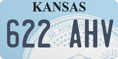 KS license plate 622AHV