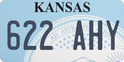 KS license plate 622AHY