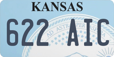 KS license plate 622AIC