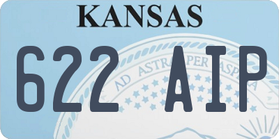 KS license plate 622AIP
