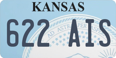 KS license plate 622AIS
