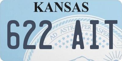 KS license plate 622AIT