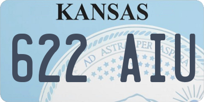 KS license plate 622AIU