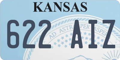 KS license plate 622AIZ