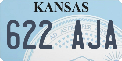 KS license plate 622AJA