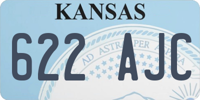 KS license plate 622AJC