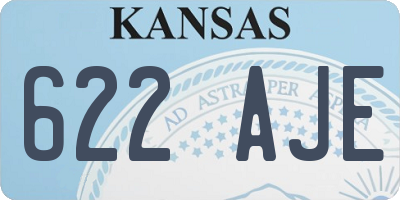 KS license plate 622AJE