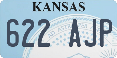 KS license plate 622AJP
