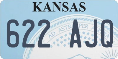 KS license plate 622AJQ