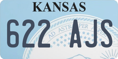 KS license plate 622AJS