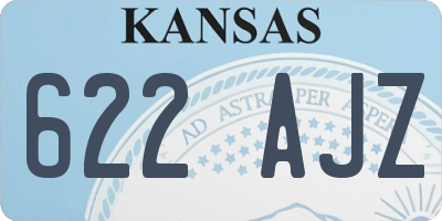 KS license plate 622AJZ