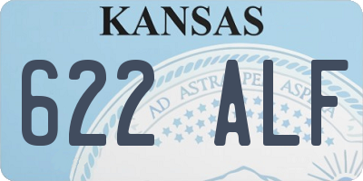 KS license plate 622ALF