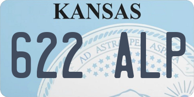 KS license plate 622ALP