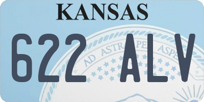 KS license plate 622ALV
