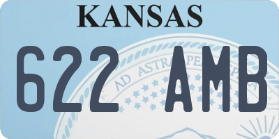 KS license plate 622AMB