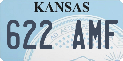 KS license plate 622AMF