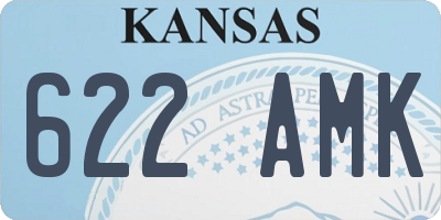 KS license plate 622AMK