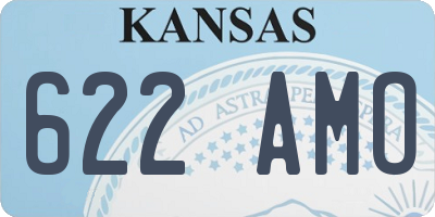 KS license plate 622AMO
