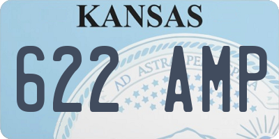 KS license plate 622AMP
