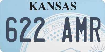 KS license plate 622AMR