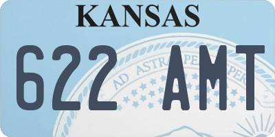 KS license plate 622AMT