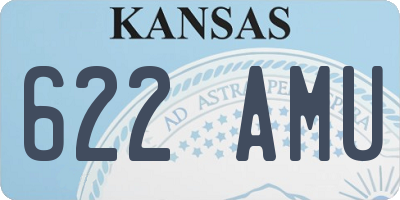 KS license plate 622AMU