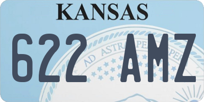 KS license plate 622AMZ