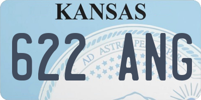 KS license plate 622ANG