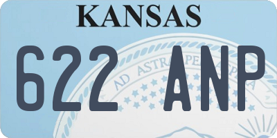 KS license plate 622ANP