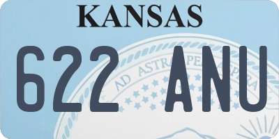 KS license plate 622ANU