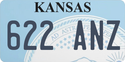 KS license plate 622ANZ