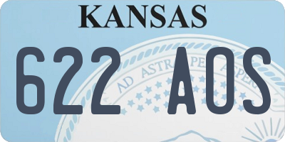 KS license plate 622AOS