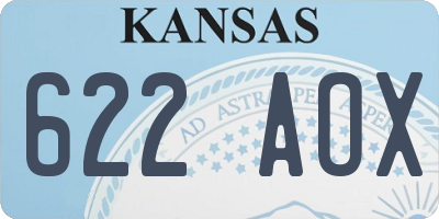 KS license plate 622AOX